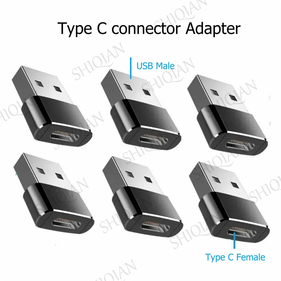 

100pcs Type C OTG Adapter USB C Male To USB Female Type-C Cable adapter Converters For Samsung Xiaomi Type-C To USB OTG