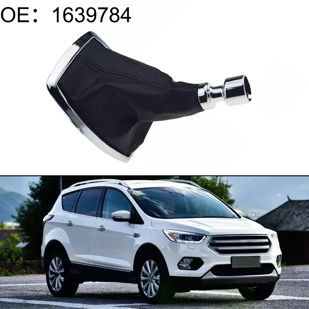 

Car Manual Gear Lever Leather Dust Cover Gearshift Frame 1639784 For Ford For C-MAX 2007-2010 For Kuga 2008-2012 Accessories