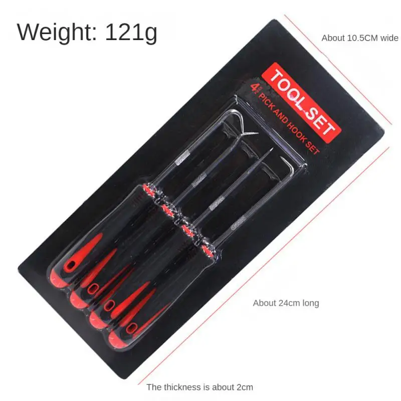 New 4Pcs Car Oil Seal Screwdrivers Set Hooks Tools O-Ring Seal Gasket Puller Remover Auto Vehicle Pick Ready Stock Convenience