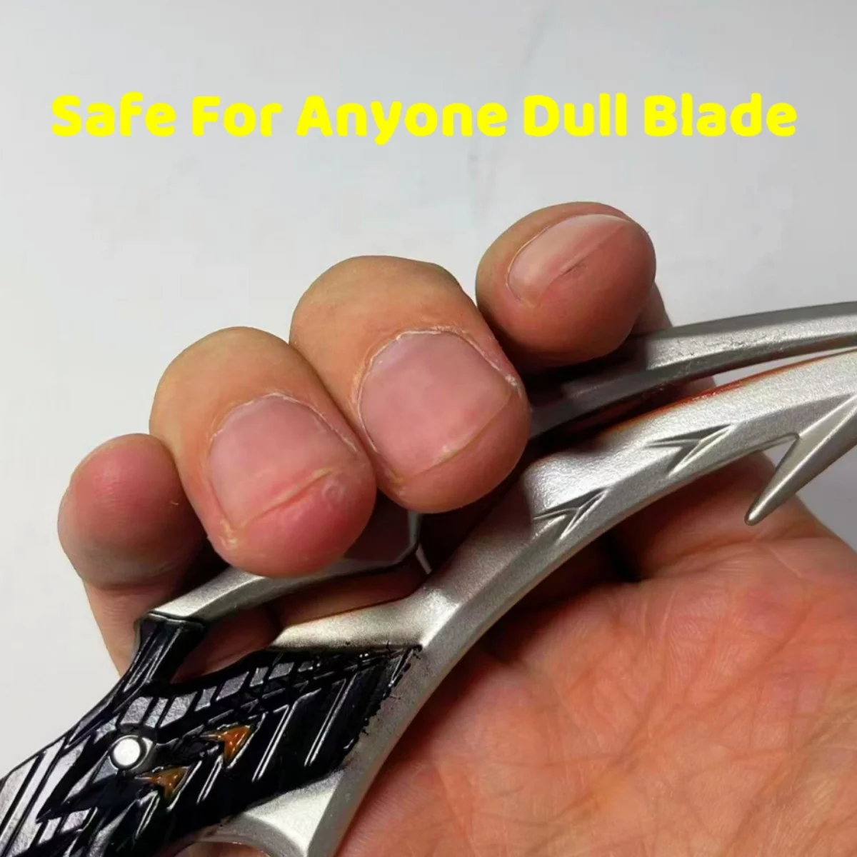 7,1 Zoll Valorant Prime Vandal Metall Katana Schwert Japanisches Katana Ninja Messer Original Samurai Säbel Cosplay Zubehör Prop Spielzeug