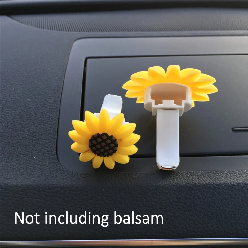 Car Fashion Multiflora Sunflower Car Air Outlet Fragrant Perfume Clip Air Freshener Diffuser Car Accessories Interior Decoration