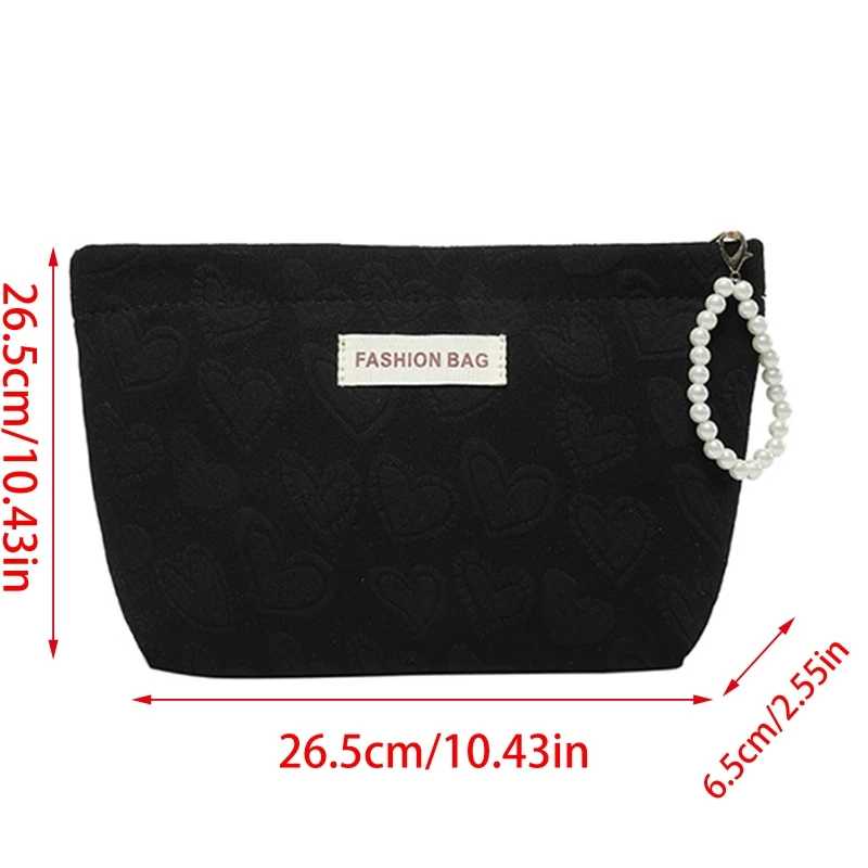 

E74B Canvas Makeup Bag Functional Travel Cosmetic Pouches Toiletry Storage Organizer Suitable for Various Occasion