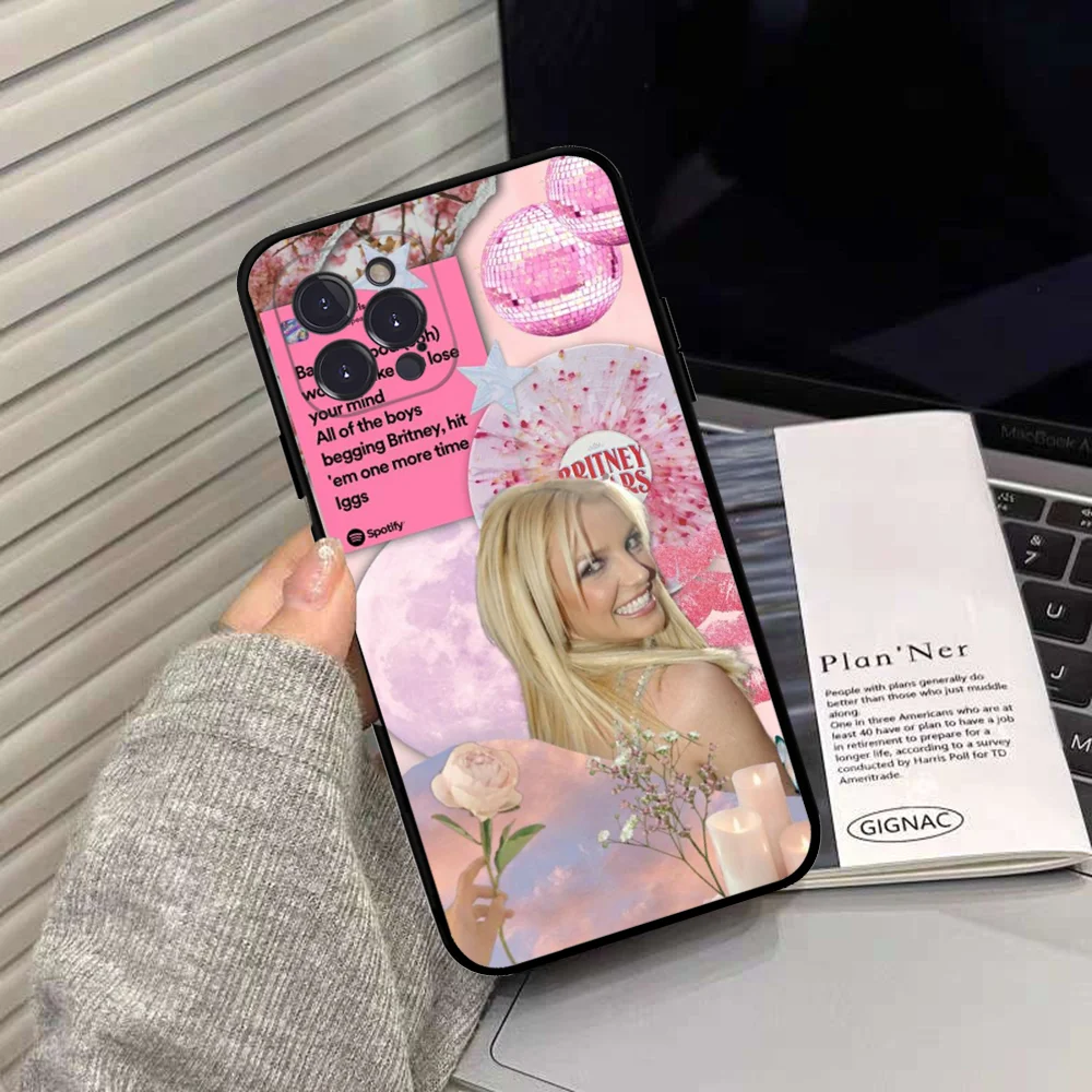 Britney Spears singer  Phone Case Silicone Soft for iphone 15 14 13 12 11 Pro Mini XS MAX 8 7 6 Plus X XS XR Cover