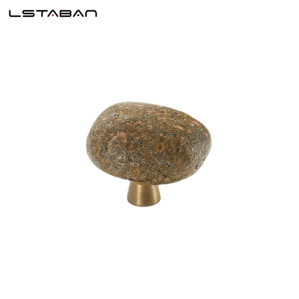 1 pz maniglie per porte uniche pietra naturale + lega di zinco cassetto armadio guardaroba manopole maniglia hardware per mobili all'ingrosso