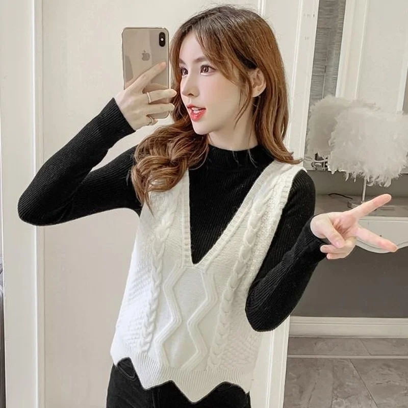 

Женские комплекты, популярный однотонный дизайн, повседневная простая осенняя женская одежда, элегантная универсальная минималистичная уличная одежда, уютная корейская версия