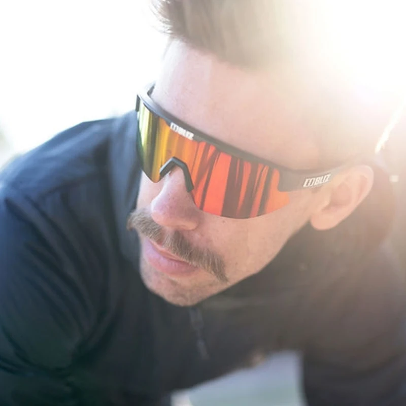 B BLIZ Matrix UV400 MTB Fahrradbrille Winddichte Mountainbike Polarisierte Sonnenbrille Radfahren Skifahren Wandern Brille 3-Linsen-Set – Detail 9