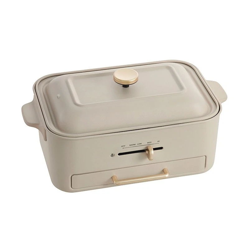

Less smoke Multifunctional cooking pan Household frying roasting electric meat hot pot integrated polyhi