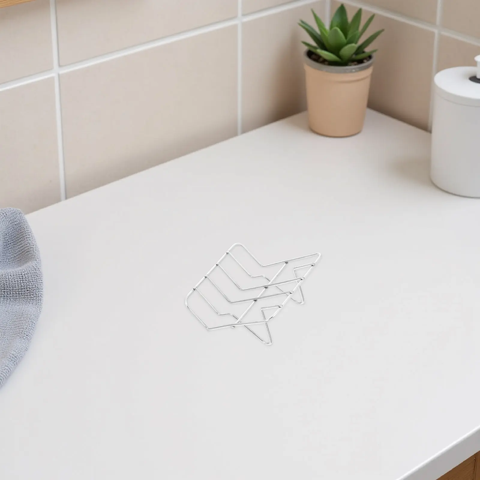 

Stainless Steel Soap Dish Self Draining Rack Bar Soap Holder Tilted Sponge Stand Metal Drain Tray Kitchen Sink Shower Bath