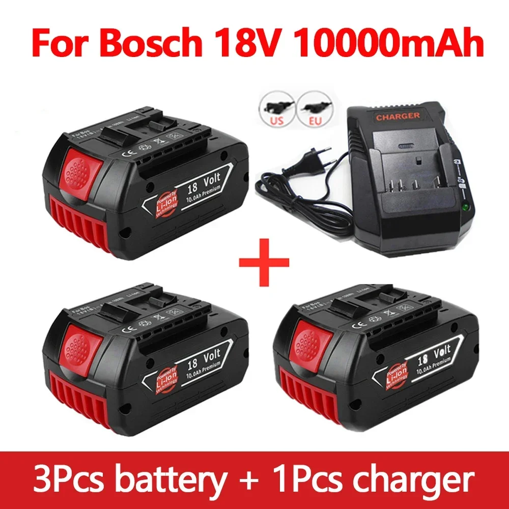 

NEW For BOSCH Authentic 18V 10AH LITHIUM-ION BATTERY GBA 18V 10AH 18V Professional GBA GSR GSB BAT618 BAT609 w/Fuel Guage