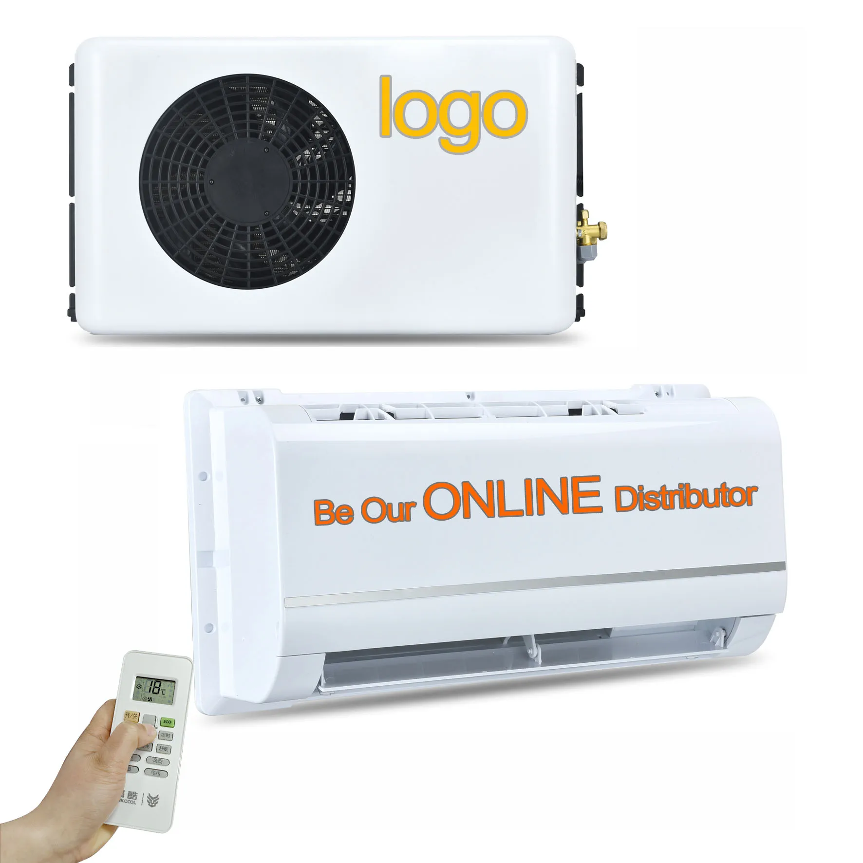 

High Quality 12V/24V 2200W DC Universal Truck Camper Air Conditioner Split Parking With 1 Year Warranty New Condition