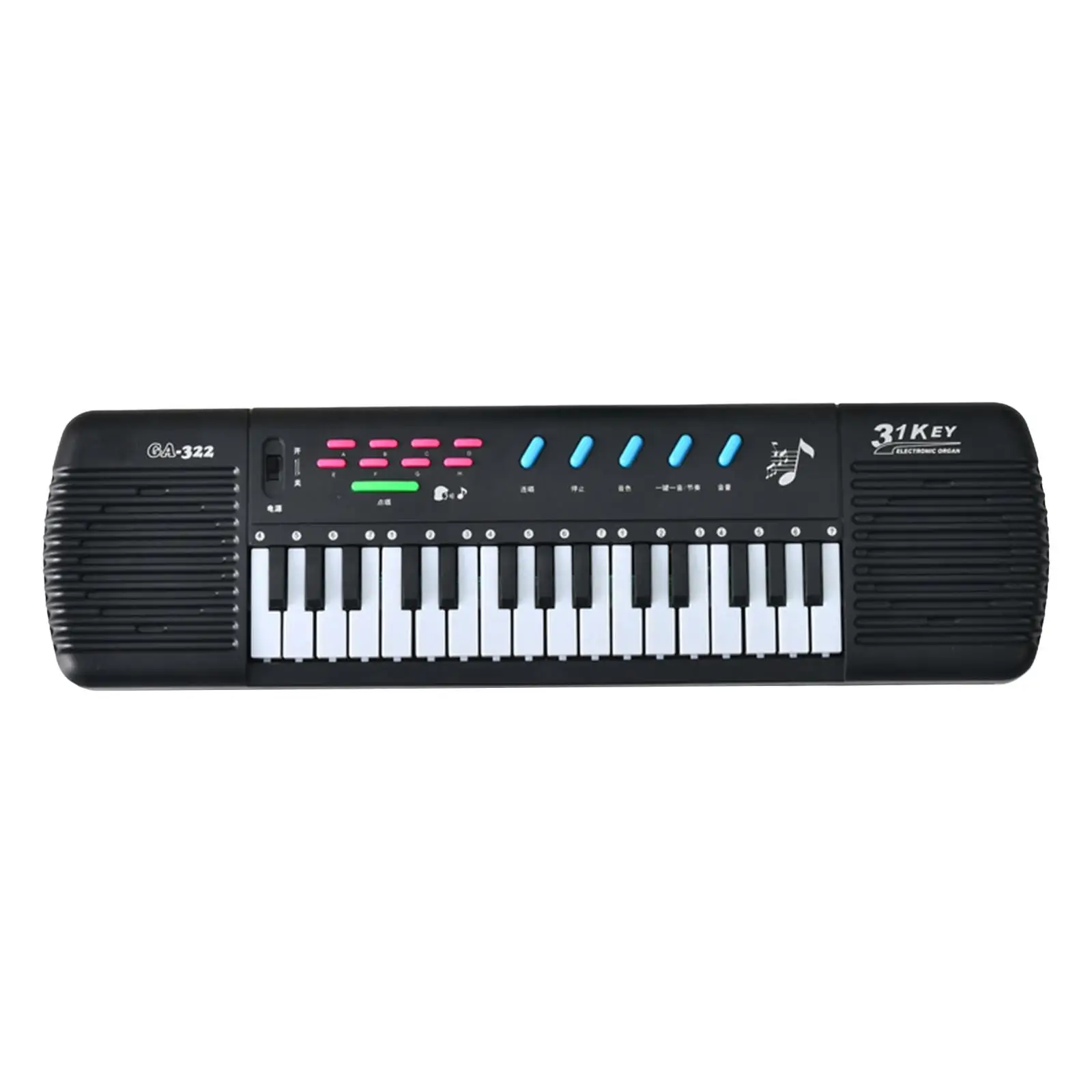 Teclado eletrônico para música, instrumento prático para o ensino, órgão eletrônico