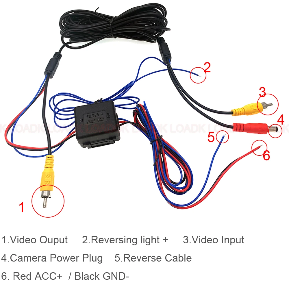 Car Rear View Camera Power Delay Timer Relay Filter Rectifier RCA Conversion Adapter For Volkswagen RCD330 RCD360 For Audi Benz