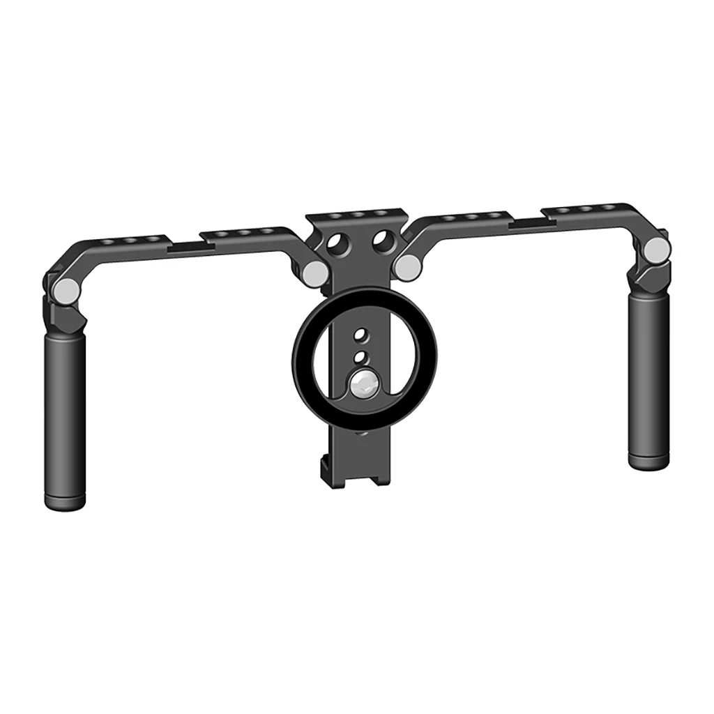 Faltbarer Telefonkäfig Videoaufnahme-Telefonstabilisator, Smartphone-Video-Rig mit Griffen für iPhone Samsung Huawei – Detail 8