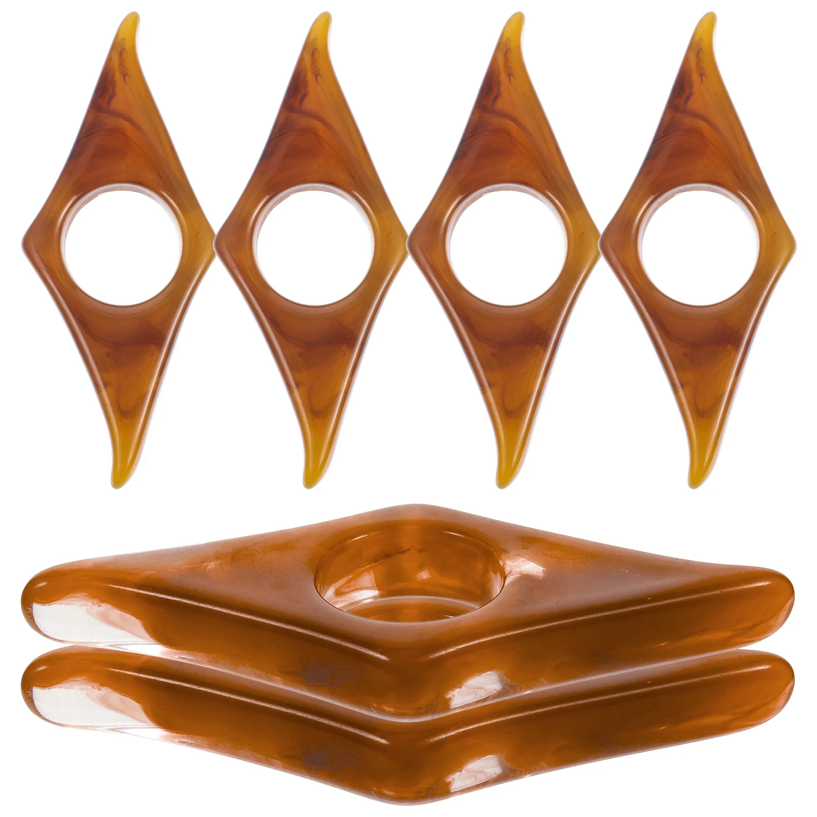 

6Pcs Resin Book Page Holder Ring Type Reading Accessory Household Portable Page Spreader Household Book Holder