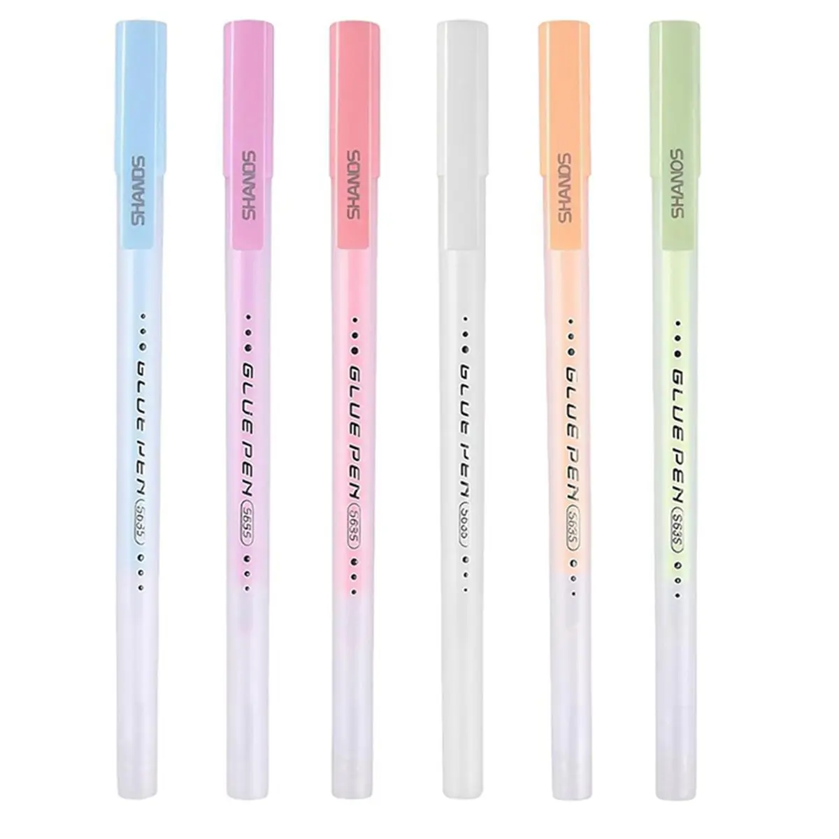 Best sales 2026 Glue Pen, 6Pcs 0.7 mm Colours Quick Dry Liquid Adhesive Pen Set, Fine Tip Spot Glue Stick for School