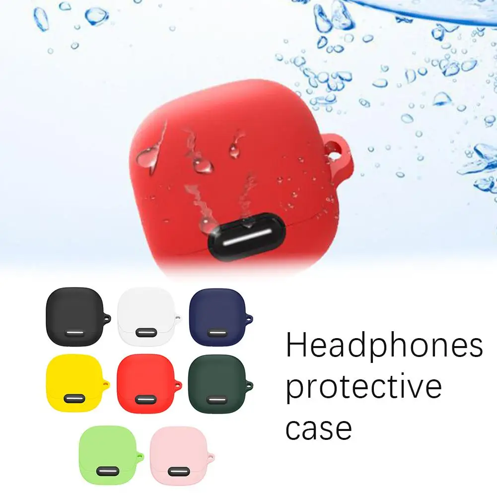 Protective Carrying Case Shockproof For Anker Soundcore Liberty 4 Headphone Dustproof Washable Cover Sleeve With Carabiner