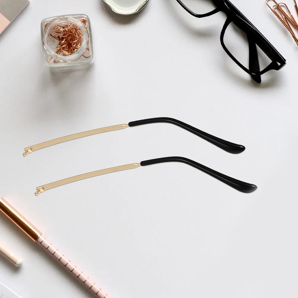 

2Pairs Glasses Replacement Arms Metal Universal Temples for Eyeglasses Sunglasses Repair Comfortable Fit Lightweight Design Easy