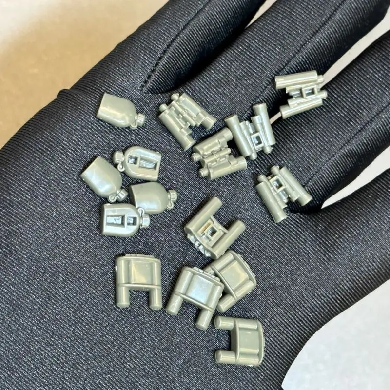 مجموعة من درع خوذة بندقية ، سكين ، ملحق السيف ل ميجا كونولوكس ، unsc ، الجندي ، النخبة cheif ، بناء الطوب ، ولعب الأطفال #2