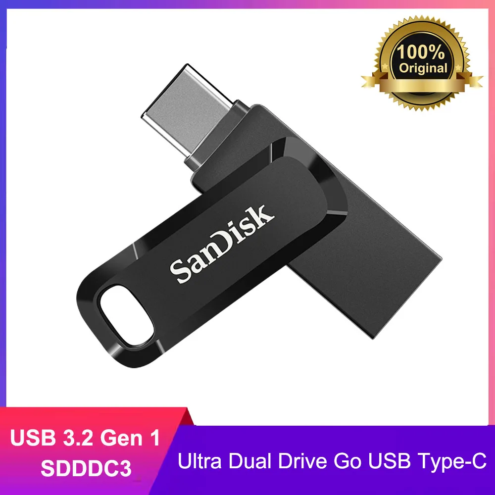 SanDisk Ultra Dual Go USB Type-C USB 64GB Pen Drive 128GB  Flash Drive 256GB Memory Flash Disk USB 3.2 Gen 1 512GB Up to 400Mb/s