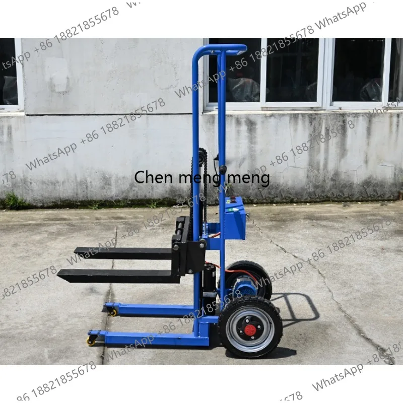 

All electric lifting hydraulic forklift portable small stacker hand propelled handling forklift