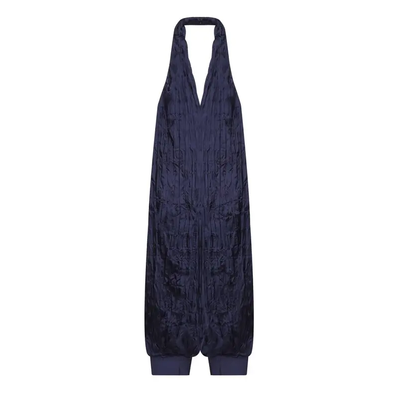 Elegant Backless Jumpsuit with Hanging Collar High Quality Material Autumn 2026 New Women's Fashionable One-Piece Suit