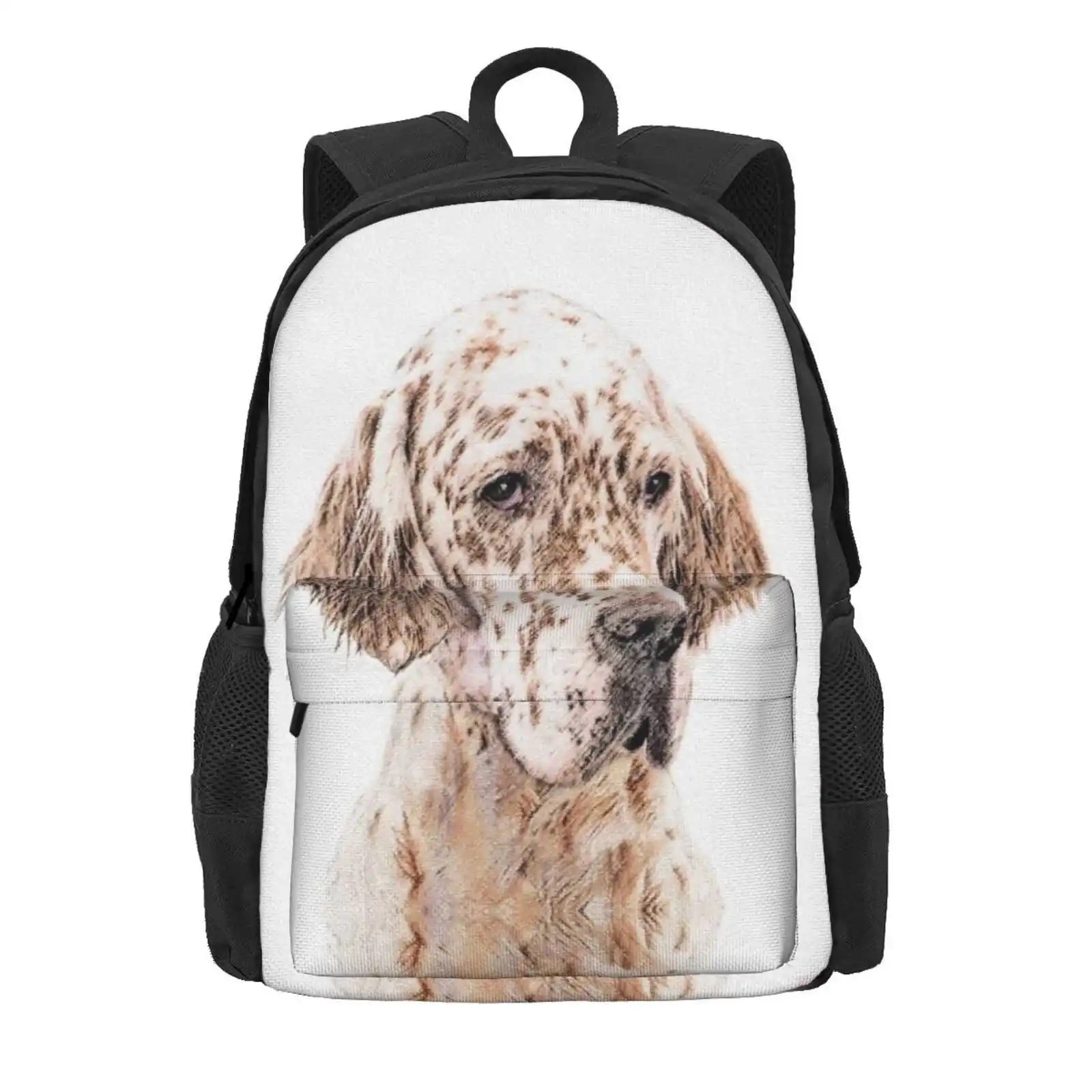 English Setter (Orange Belton) Hot Sale Schoolbag Backpack Fashion Bags English Setter Orange Belton Chestnut Belton Dog Puppy