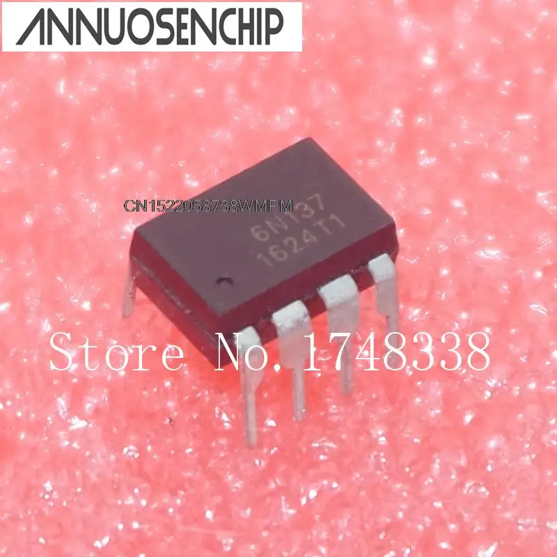 100 ชิ้น/ล็อตใหม่และต้นฉบับ 6N137 ความเร็วสูง OPTOCOUPLER DIP DIP-8 09 A6N137