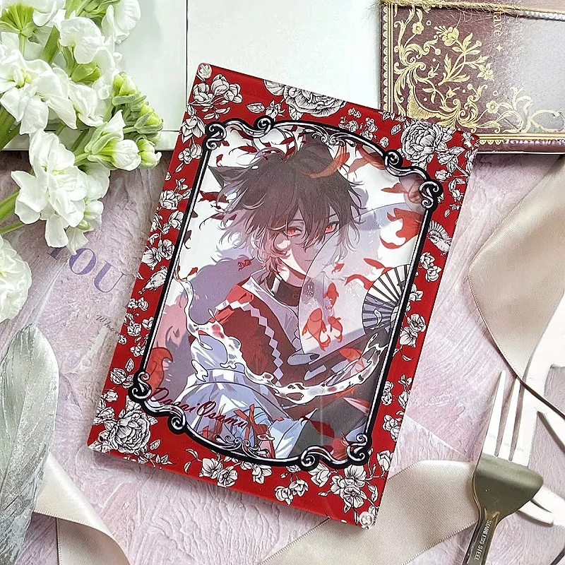 Whispers of Flowers and Birds Acrylic 3.5" Card Frame&Coaster for Polaroid Photo Postcard Stand Small Card Storage Display