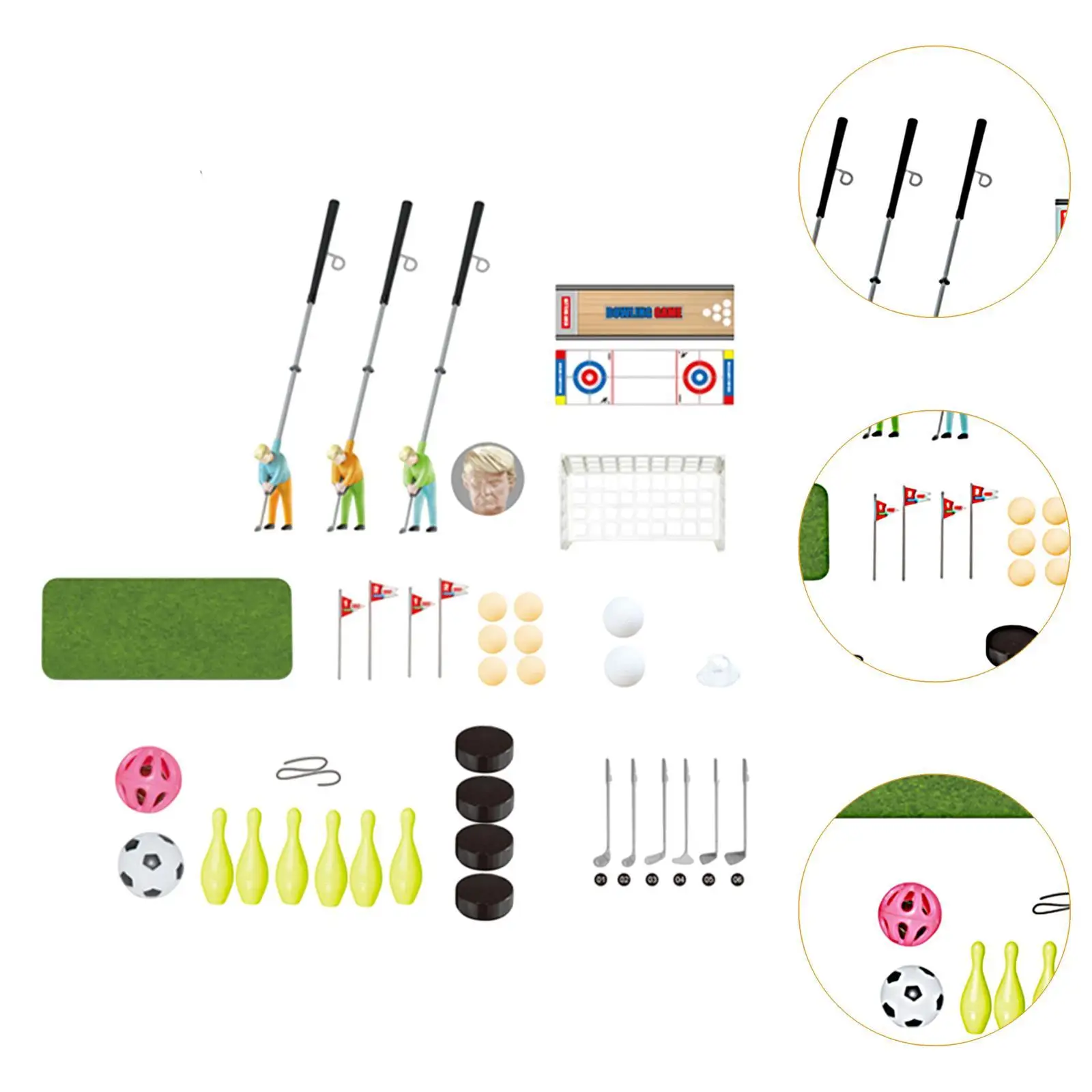 Set Golf Balita Hadiah Set Permainan Golf Anak untuk Anak Laki-laki Perempuan