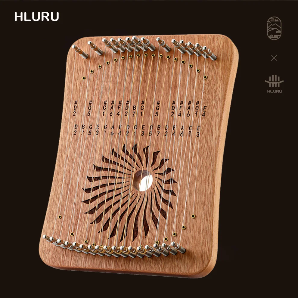 Hluru Lyre 31 17 Strings Harp Lyre Professional Fingerplay Lyre 17 31 Strings Lyre Harp Piano Beginner Portable Instrument