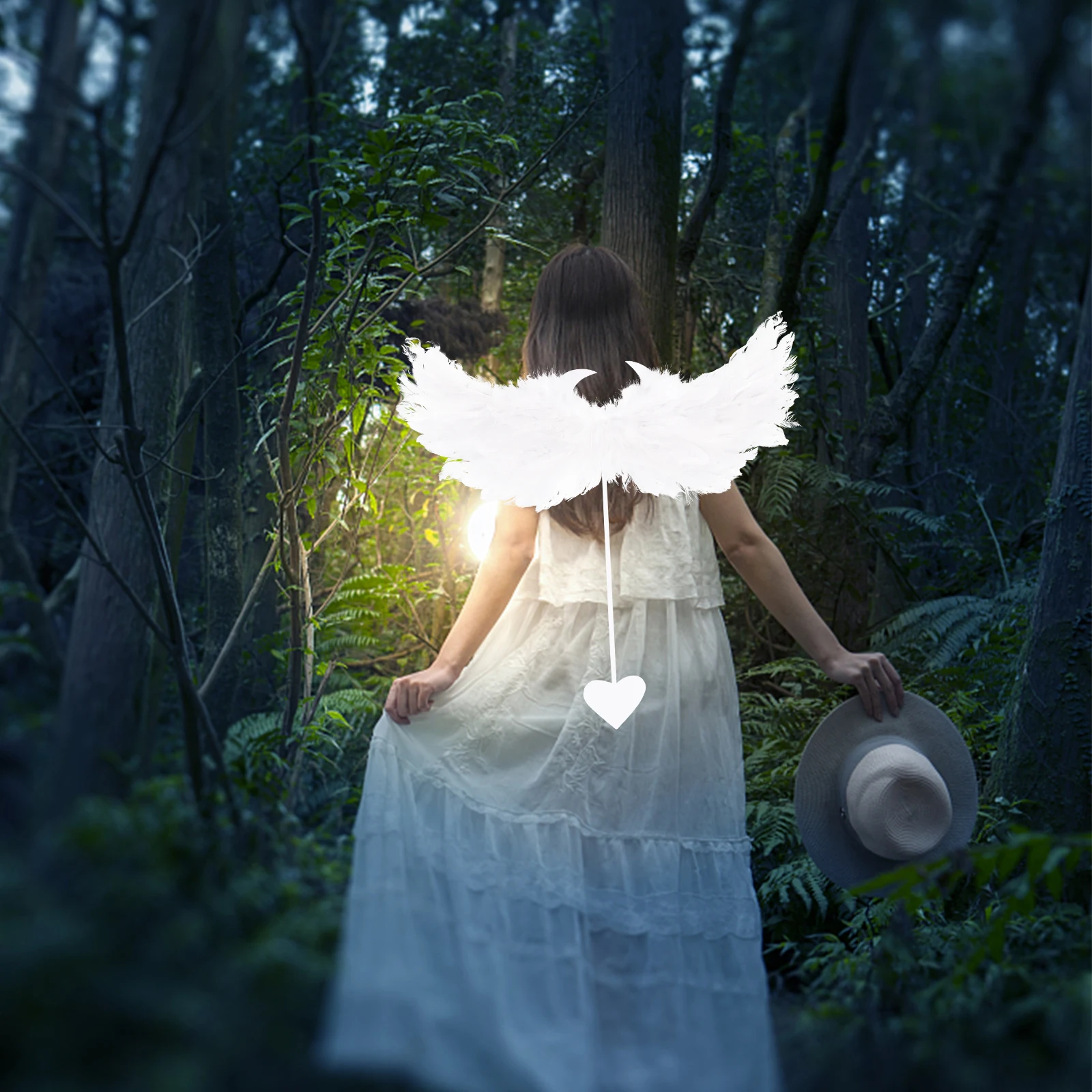 

Angel Wing for Cosplay Wings Halloween Costumes Adults Fabric Carnival Child
