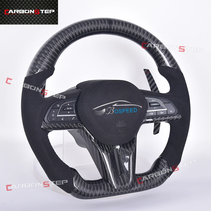 

Suede Leather Carbon Fiber Led Steering Wheel For Nissan Navara Patrol Y61 Y62 Qashqai 370Z Nissan GTR R35 350Z Sports Cars