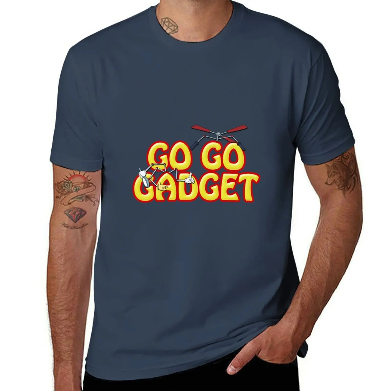 

Go Go Gadget! Inspector Gadget - 1980s and 1990s T-Shirt Soft Casual Short Sleeve Cotton Tee
