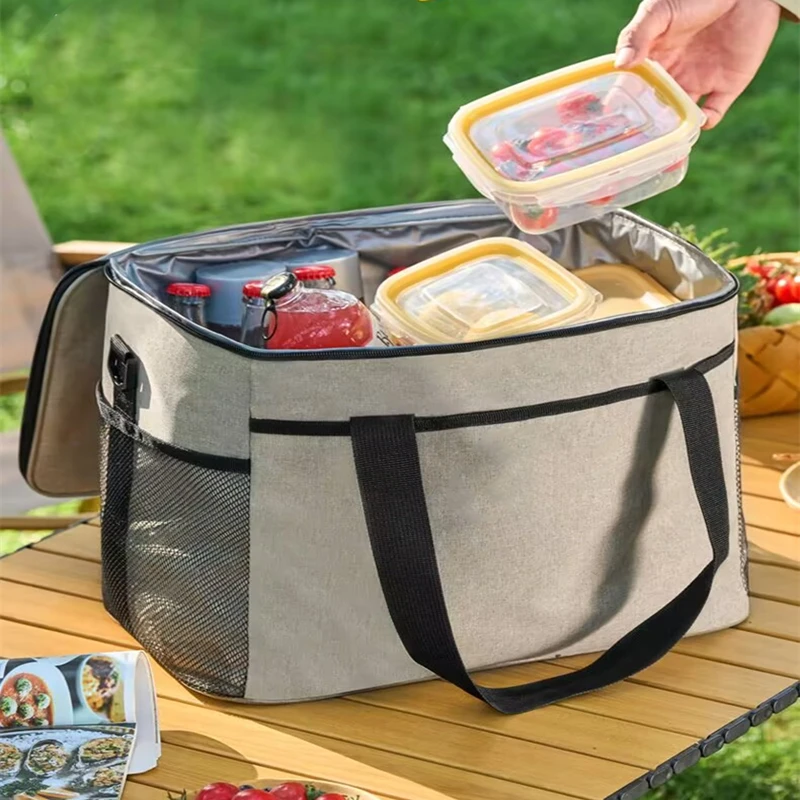 

26L Outdoor Large Capacity Tool Storage Box Waterproof Wear-resistant Detachable Multi-functional Picnic Cookware Storage Bag