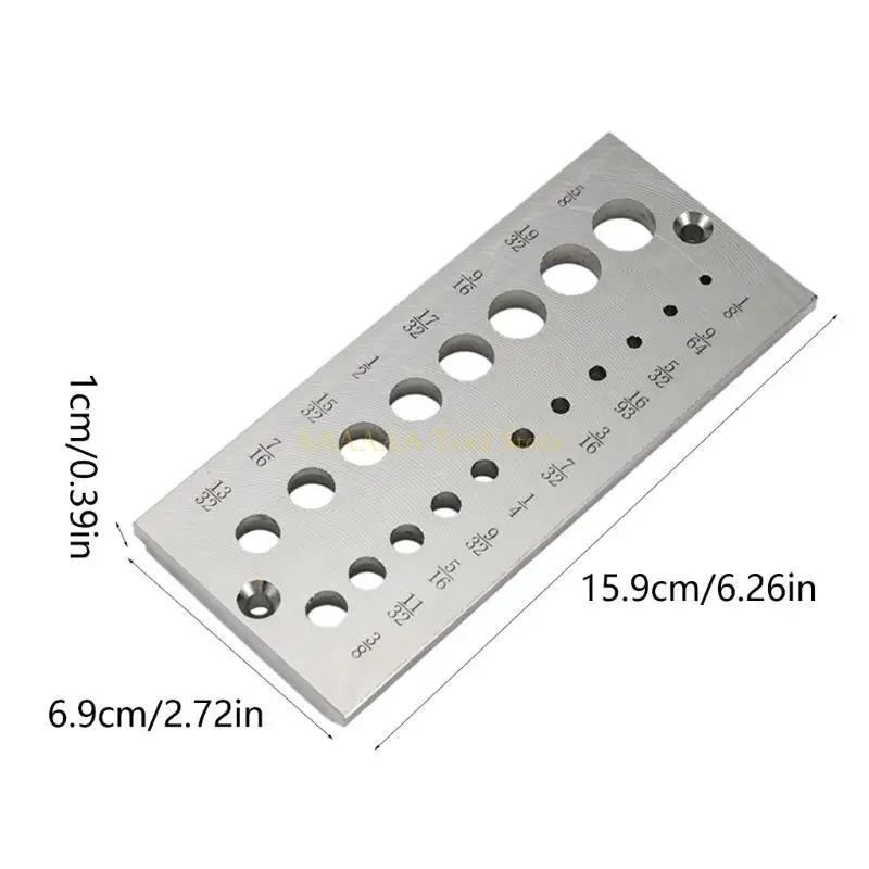 Pelat baja A2BE dengan lubang dari 1/8 inci hingga 5/8 inci untuk kayu keras kayu