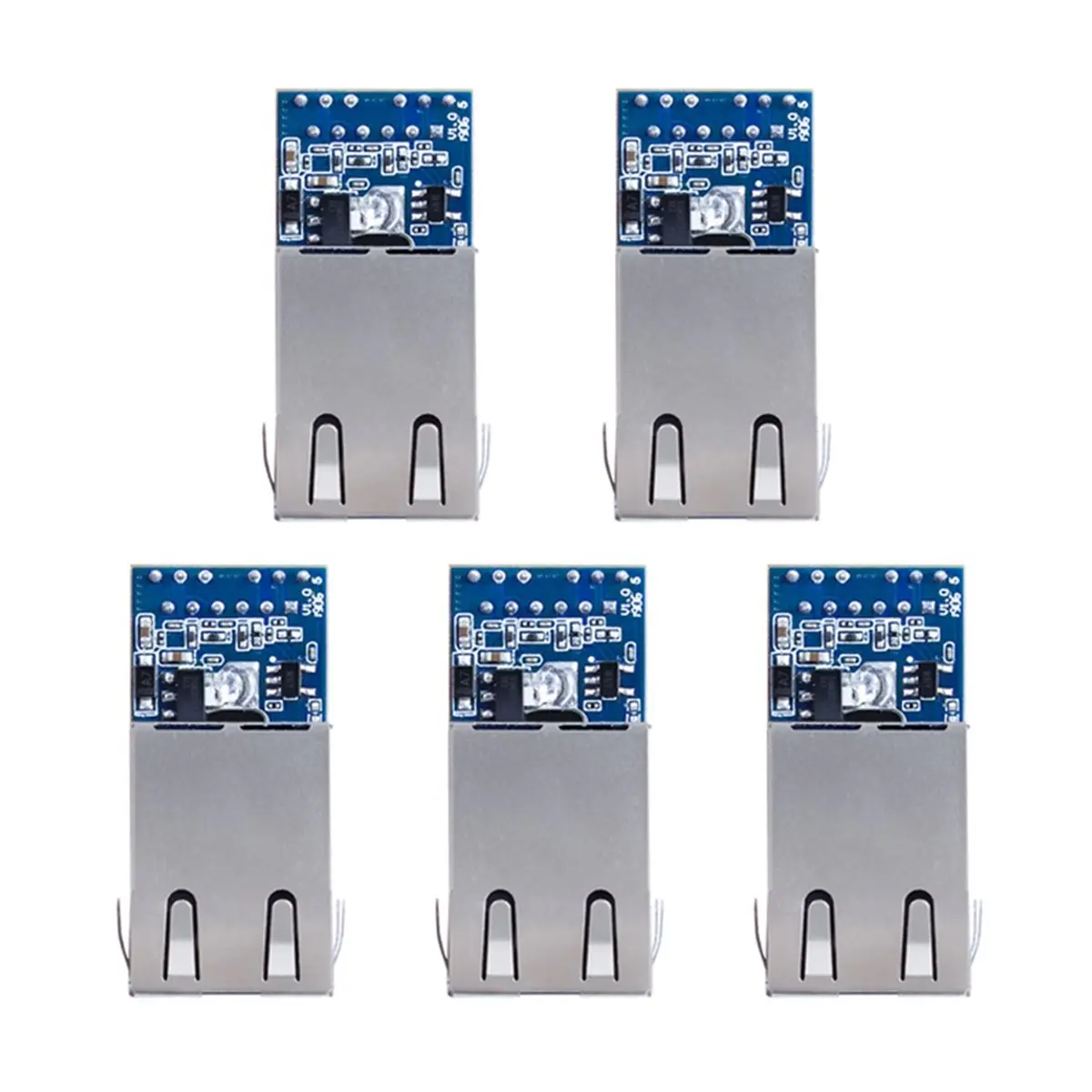 B21B 5PCS TTL UART to Ethernet Module Converter -K5 Serial Port to RJ45 IP Network Module for IoT Device