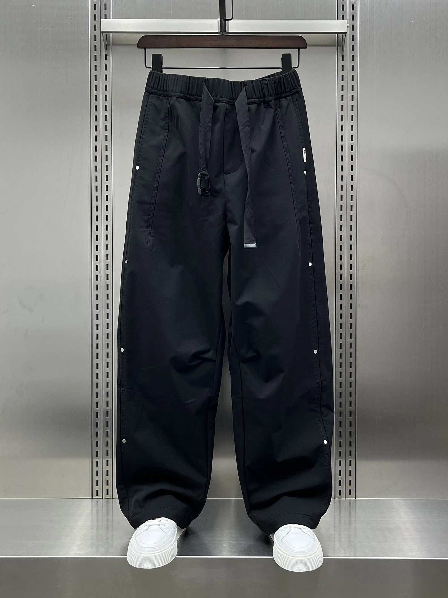 

Мужские повседневные рабочие брюки Cool Casual Workwear, осень 2025, новинка, модный бренд Bla Samurai Haome, прямые брюки с дизайном пояса