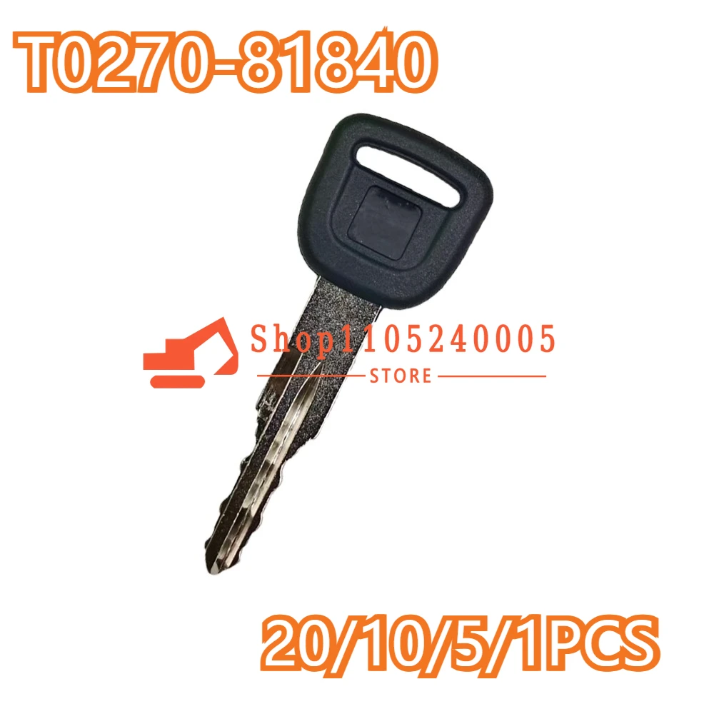 20/10/5/1PCS New Ignition Key T0270-81840 T0270-81820 Compatible with KTractor L5030GST L5240HSTC L5460HSTC M126GXDTC