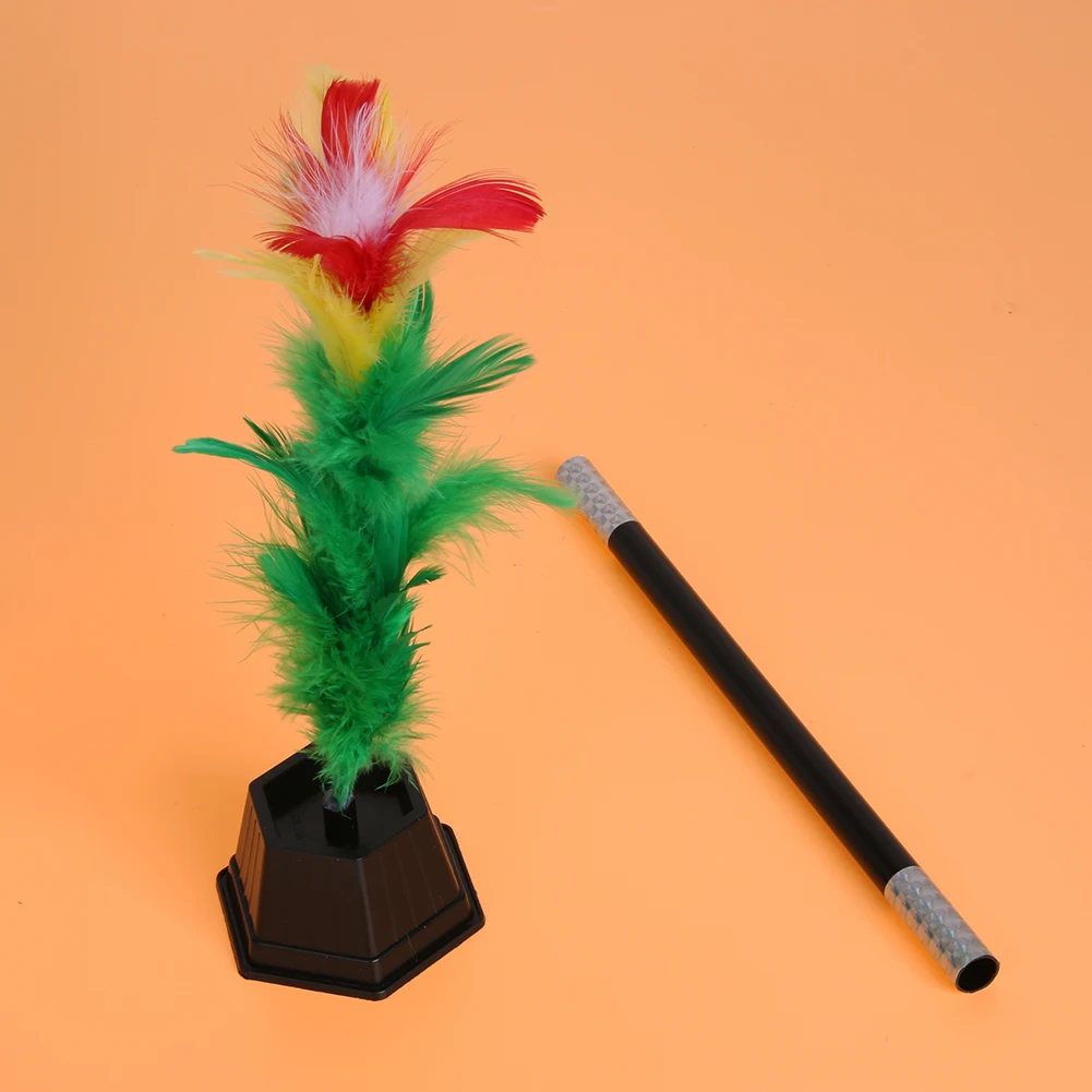 1 Set Magic Wand To Flower Funny Easy Appearing Flower in Pot From Wand /Stick Vanishing Magic Tricks Toys For Adults Kids Show