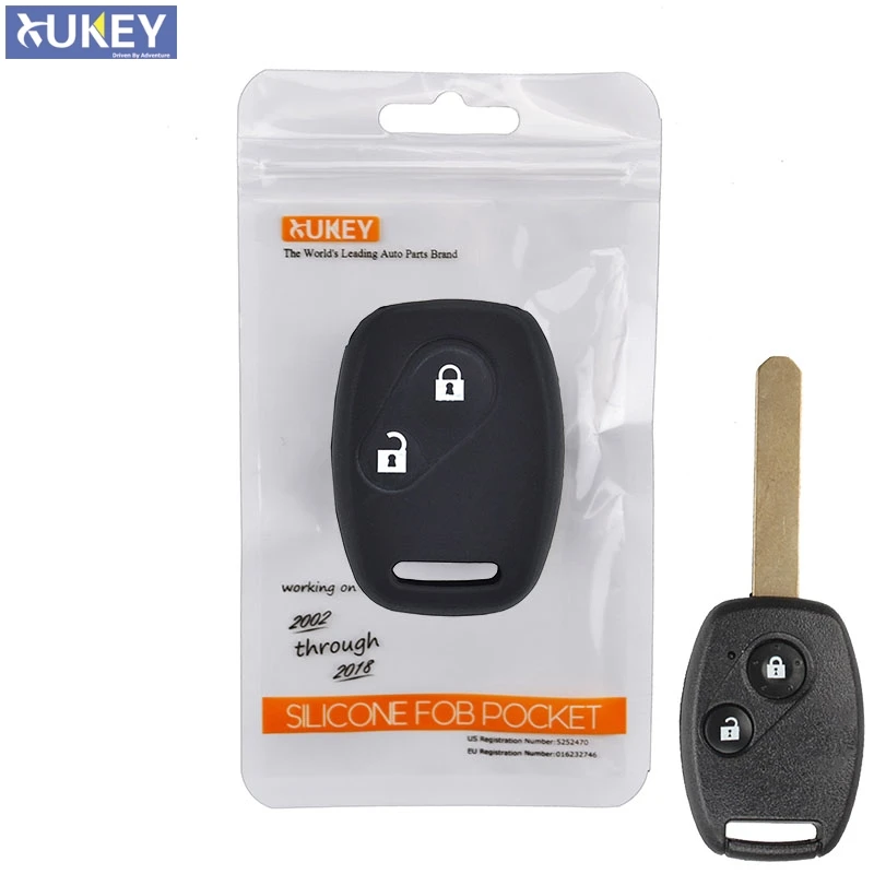 2 Button Silicone Car Remote Key Fob Shell Cover Case For Honda Civic Accord Pilot Fit Crv S2000 Stream Crosstour Insight Cr-z