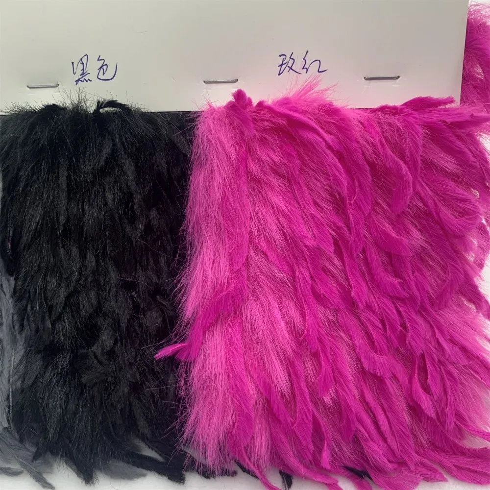 ZYFMPTEX 2024 New 5cm Long Plush Fabric 165x90cm Artificial Fur Polyester Plush DIY Clothing/Toys Mink Fabric Sales Non Elastic