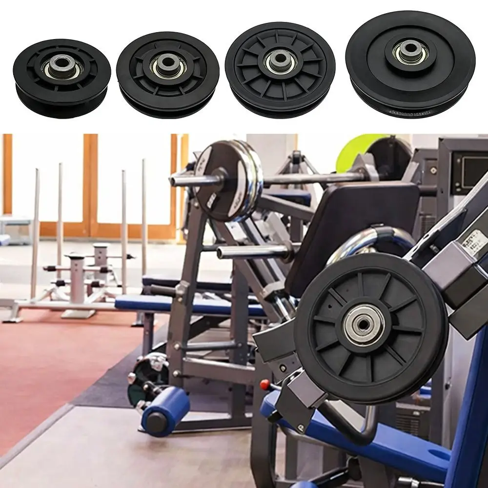 Professional Quiet&Smooth Gym Pulley Wheel Heavy Duty Durable Bearing Wheel Integrated Cable Machine Pulley Wheel Gym Equipment