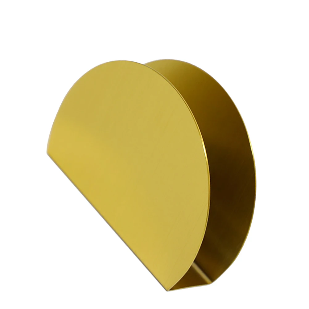 

Stainless Steel Paper Tissue Holder Vertical Semicircle Dispenser Perfect for Home Restaurant Table Countertop