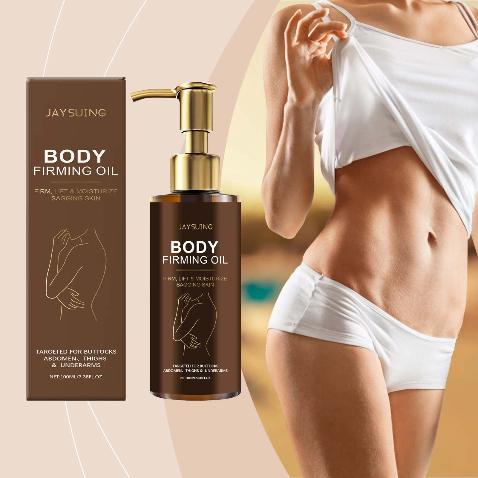 Jaysuing Firming Body Oil Improves The Skin Dryness And Roughness Enhance Skin Elasticity Smooth Anti Aging Massage Body Oil