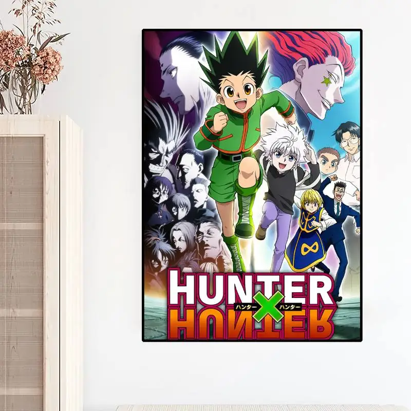 Anime HUNTER x HUNTER Gon Zoldyck Hisoka POSTER Poster stampe pittura murale camera da letto soggiorno decorazione casa