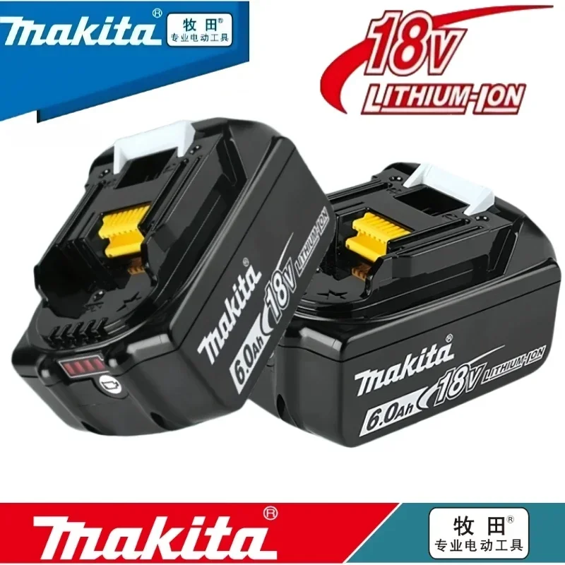 100% Original Makita 18V 6Ah//5Ah for Makita 18V Battery BL1830B BL1850B BL1850 BL1840 BL1860 BL1815 Replacement Lithium Battery