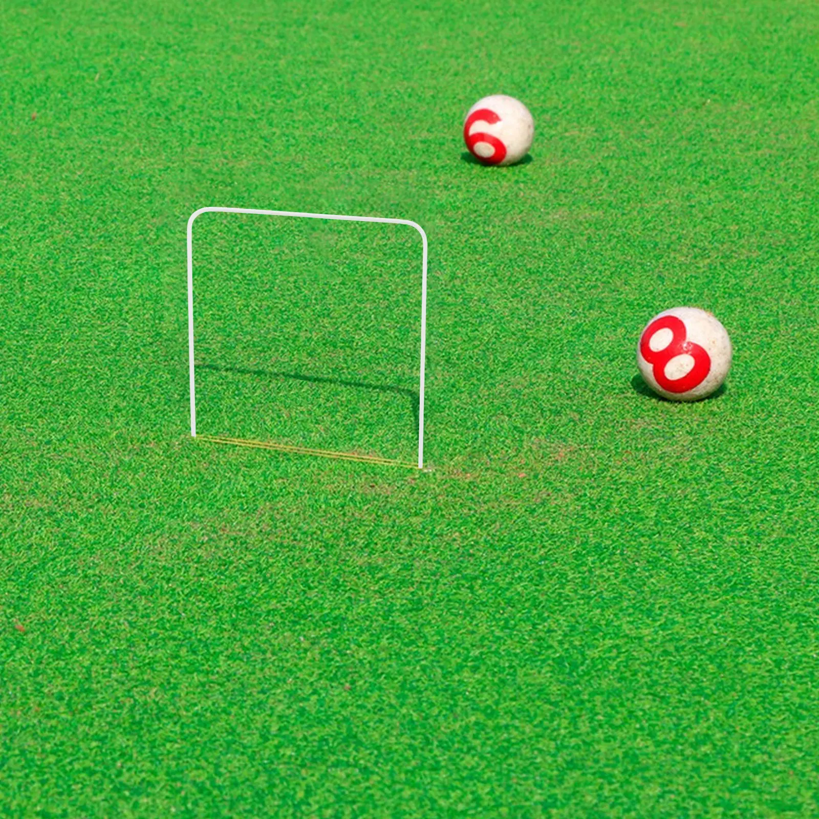 5個入りユニバーサルクロケットウィケット、鉄製フープと固定用 - Croquet Set Lawn のレビューと価格
