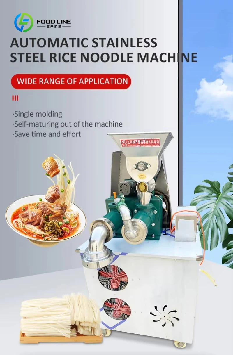 Customized Industrial Large Capacity Corn Noodle Making Machine Rice Noodle Maker Machine Noodles Vermicelli Extruder Machine