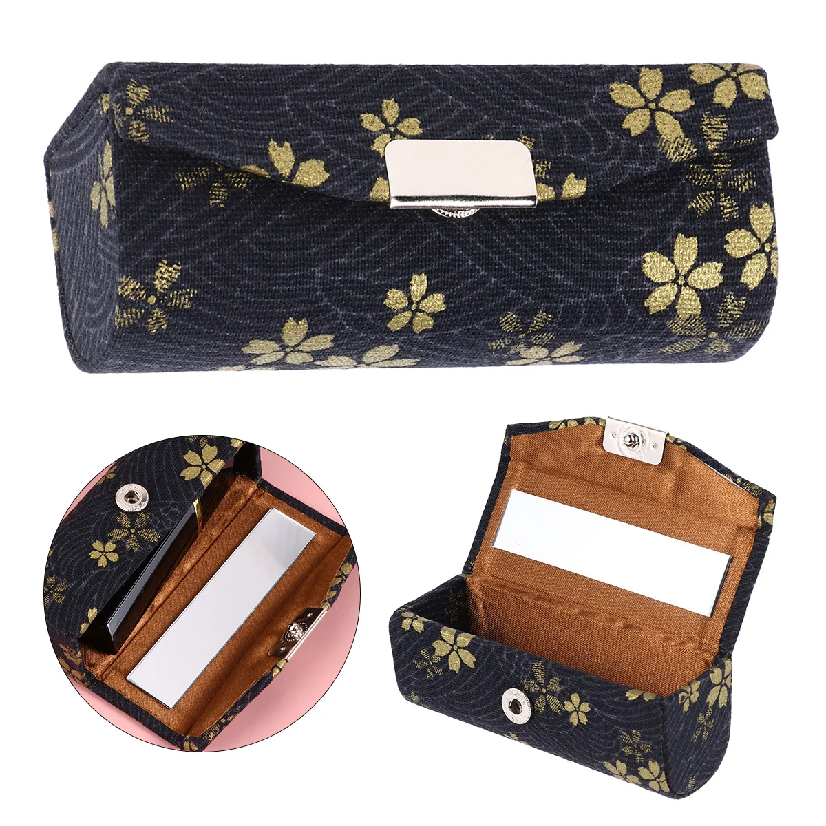 1Pcs Lipstick Gift Box Fashionable Pattern Makeup Organizer Case for Cosmetics Jewelry Daily Essentials Home Office Decorative