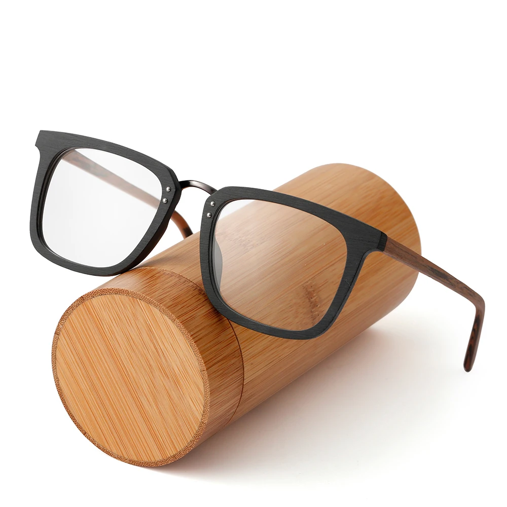 

CHFEKUMEET Wood Square Eyeglasses Frame Italy Design Prescription Glasses Frames Myopia Optical Spectacles Eyewear Gafas Oculos